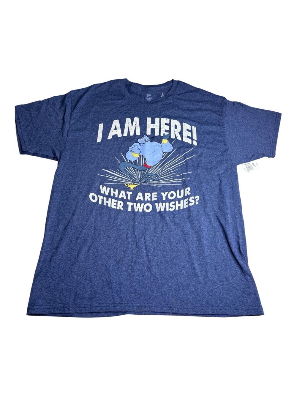 Disney Parks Aladdin Genie “I Am Here” Graphic T-Shirt Men’s Large NWT